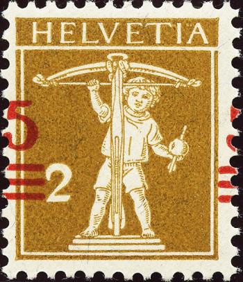 Briefmarken: 147.1A.10 - 1921 Aufbrauchsausgaben mit neuen Wertaufdrucken