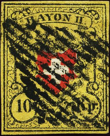 Briefmarken: 16II-T26 B-RU - 1850 Rayon II ohne Kreuzeinfassung