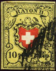 Stamps: 16II-T22 E-LU - 1850 Rayon II without cross border
