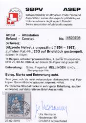 Thumb-3: 23G - 1859, Estampe de Berne, 4e période d'impression, papier de Zurich