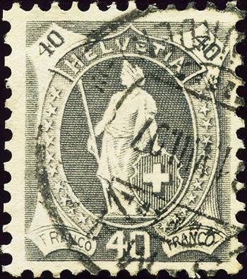 Francobolli: 89A - 1907 carta bianca, 13 denti, WZ