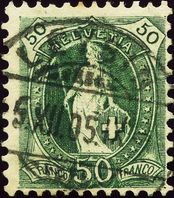 Briefmarken: 74D.3.24/II - 1899 weisses Papier, 13 Zähne, KZ B