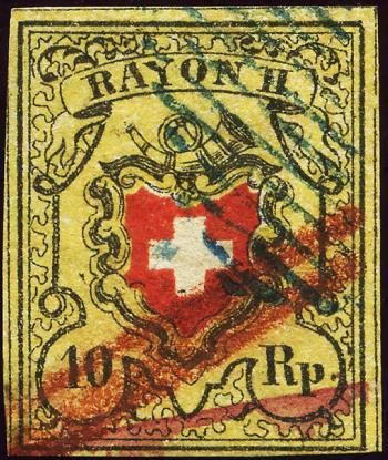 Stamps: 16II.1.08-T12 E-LO - 1850 Rayon II without cross border