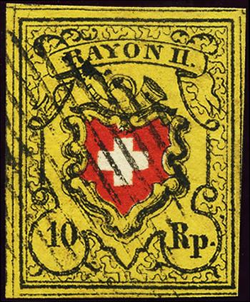Stamps: 16II.3.10-T14 B-RO - 1850 Rayon II without cross border