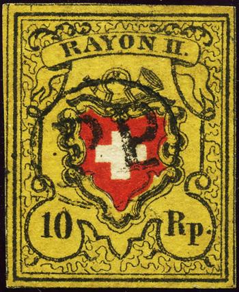 Briefmarken: 16II.3.10-T40 B-RO - 1850 Rayon II ohne Kreuzeinfassung