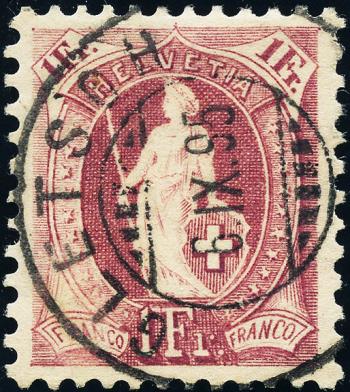 Thumb-1: 71C - 1891, papier blanc, 13 dents, KZ A