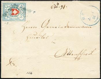 Stamps: 17II-T26 C1-LU - 1851 Rayon I, without cross border