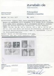 Thumb-2: 355L-360L,363L,367L - 1963, Postgeschichtliche Motive und Baudenkmäler, Leuchtstoffpapier violette Faserung