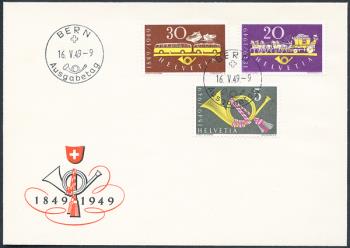 Thumb-3: 291-293 - 1949, 100 years Swiss Post