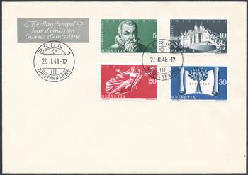 Briefmarken: 281-284 - 1948 100 Jahre schweizerische Verfassung