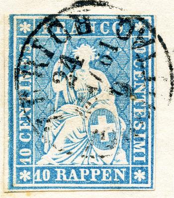Thumb-2: 23G.2.01 - 1859, Berner Druck, 4. Druckperiode, Zürcher Papier