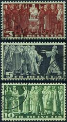 Briefmarken: 216v-218v - 1938 Symbolische Darstellungen