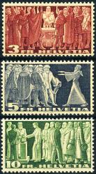 Briefmarken: 216w-218w - 1942 Symbolische Darstellungen