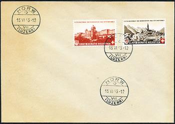 Briefmarken: B20-B21 - 1943 Landschafts- und Stadtbild
