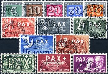 Thumb-1: 262-274 - 1945, Emissione commemorativa per l'armistizio in Europa, 13 valori