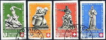 Briefmarken: B8-B12 - 1940 Bundesfeierblock I