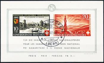 Thumb-1: B19 - 1942, Pro Patria, bloc de célébration fédéral II