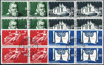 Stamps: 281-284 - 1948 100 years of the Swiss constitution
