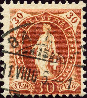 Briefmarken: 88A.2.50/II - 1905 weisses Papier, 13 Zähne, WZ