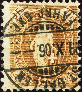 Briefmarken: 92A.3.27/II - 1906 weisses Papier, 13 Zähne, WZ