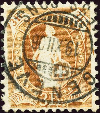 Briefmarken: 92A.3.22/II - 1906 weisses Papier, 13 Zähne, WZ