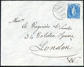 Briefmarken: 73D - 1899 weisses Papier, 13 Zähne, KZ B