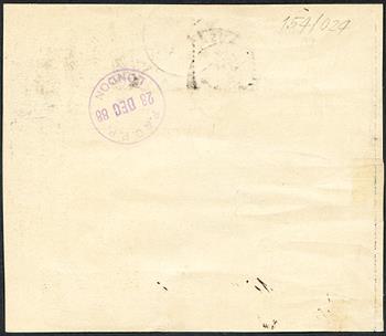 Thumb-3: 69A, 71A, 60A - 1882, weisses Papier, 14 Zähne, KZ A und Ziffermuster Faserpapier, KZ A