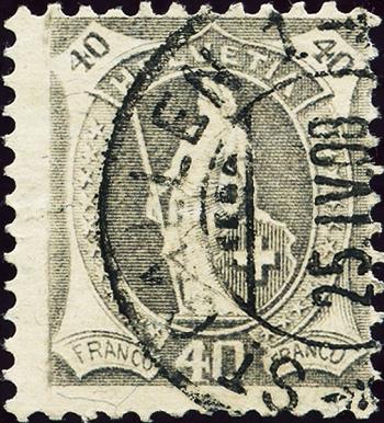 Thumb-1: 97A - 1907, Faserpapier, 14 Zähne, WZ