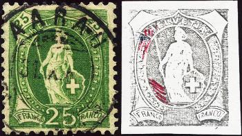 Thumb-2: 67.A.3.12/IA, 3.13/IA - 1882, carta bianca, 14 denti, KZ A