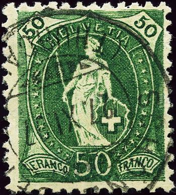 Thumb-1: 98A - 1907, Faserpapier, 14 Zähne, WZ