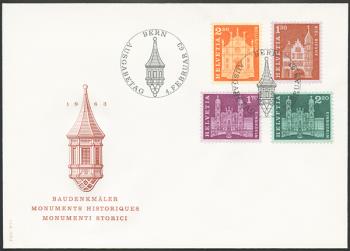 Briefmarken: 391-394 - 1963 Ergänzungswerte zur Baudenkmälerausgabe 1960