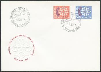 Briefmarken: 349-350 - 1959 Europa, Konferenz der europäischen PTT Verwaltungen