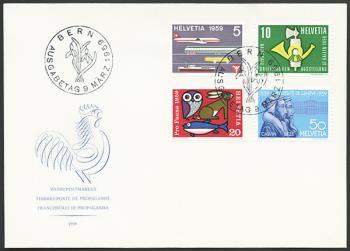 Briefmarken: 343-346 - 1959 Werbe- und Gedenkmarken
