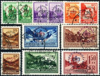 Stamps: D11-D20 - 1934-1937 landscape paintings