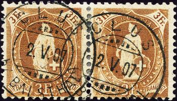 Thumb-1: 92C - 1907, papier blanc, 14 dents, WZ