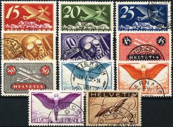 Briefmarken: F3-F13 - 1923-1930 Verschiedene Darstellungen, Ausgabe mit glattem Papier