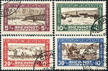 Timbres: W7-W10 - 1927 Détresse du Rhin