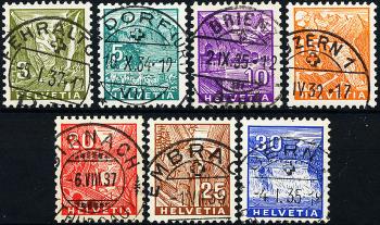 Briefmarken: 194-200 - 1934-1936 Landschaftsbilder im Buchdruck