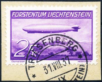 Thumb-3: F14-F15 - 1936, Zeppelin over Liechtenstein