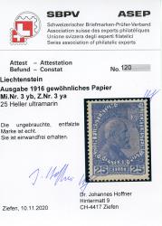 Thumb-3: FL3ya - 1916, Prince Johann II, changement de couleur