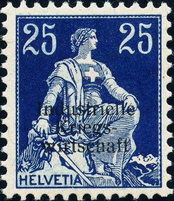 Briefmarken: IKW7 - 1918 Industrielle Kriegswirtschaft, Aufdruck dünne Schrift