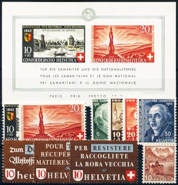 Stamps: CH1942 - 1942 annual compilation