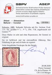 Thumb-3: 71B - 1889, weisses Papier, 11 Zähne, KZ A