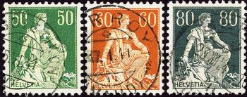 Thumb-1: 113y-141y - 1940, Helvetia mit Schwert, glattes Kreidepapier