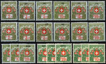 Stamps: PF2A-PF13B - 1911-1927 Free postage