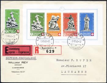 Briefmarken: B12,B3 - 1940 Bundesfeierblock I