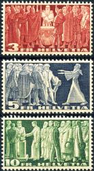 Briefmarken: 216w-218w - 1942 Symbolische Darstellungen