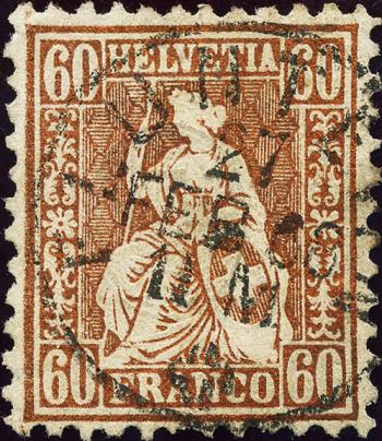 Briefmarken: 35 - 1863 Weisses Papier