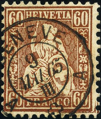 Briefmarken: 35 - 1863 Weisses Papier
