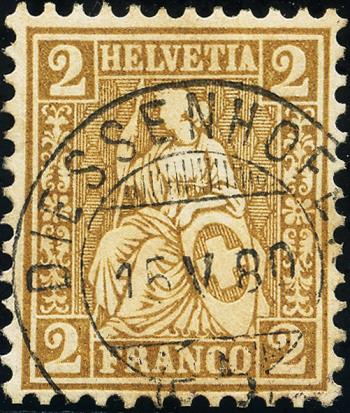 Briefmarken: 37 - 1874 Weisses Papier